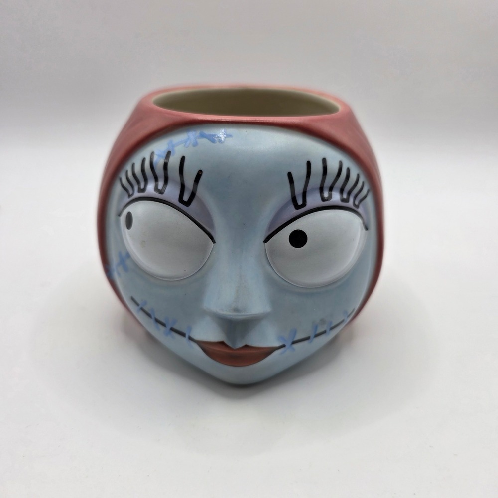 Disney Store Sally Nightmare Before Christmas 3D Sculpted Ceramic Coffee Mug